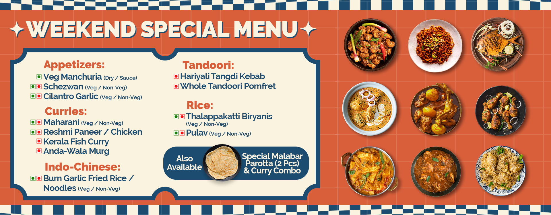#1 Weekend Menu Web Banner Oct 9th